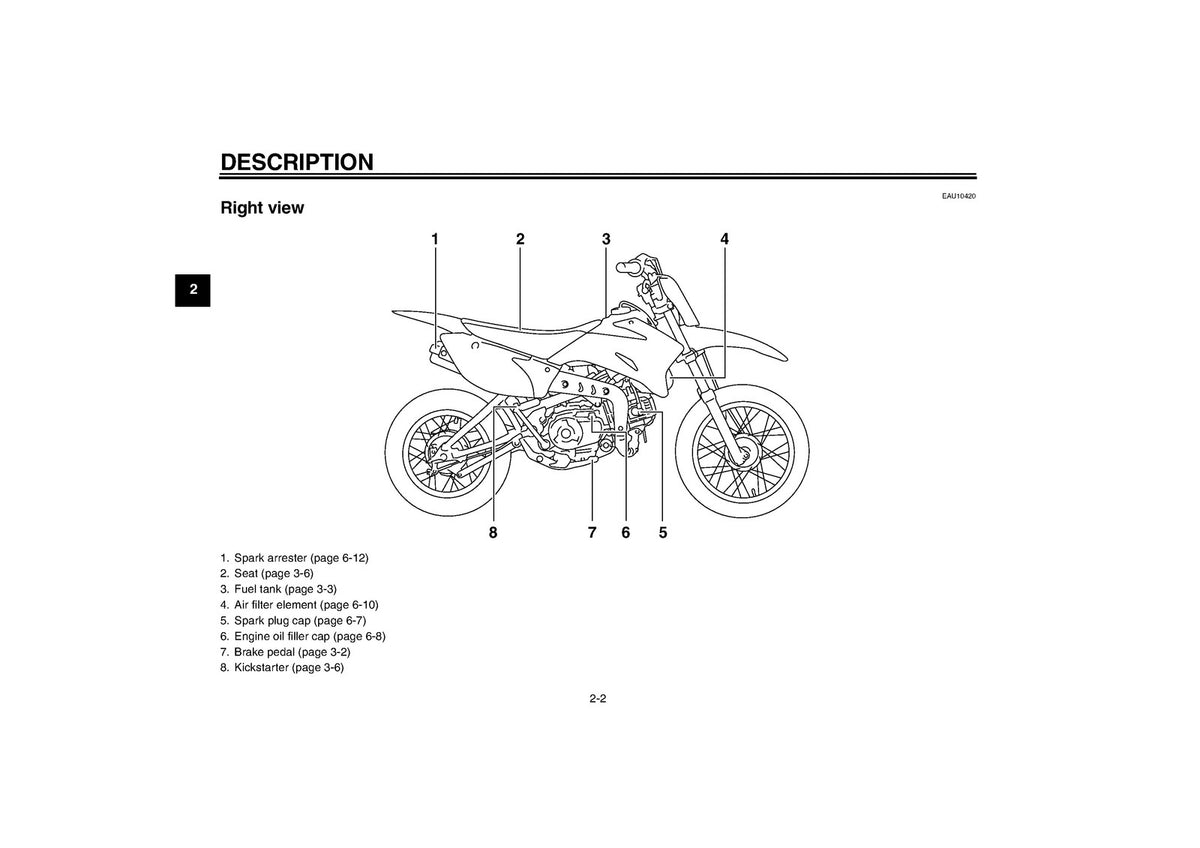 YAMAHA TT-R110E Motorcycle Owners Manual 2007 - STEEL WIRE BOUND - TOUGH COVERS