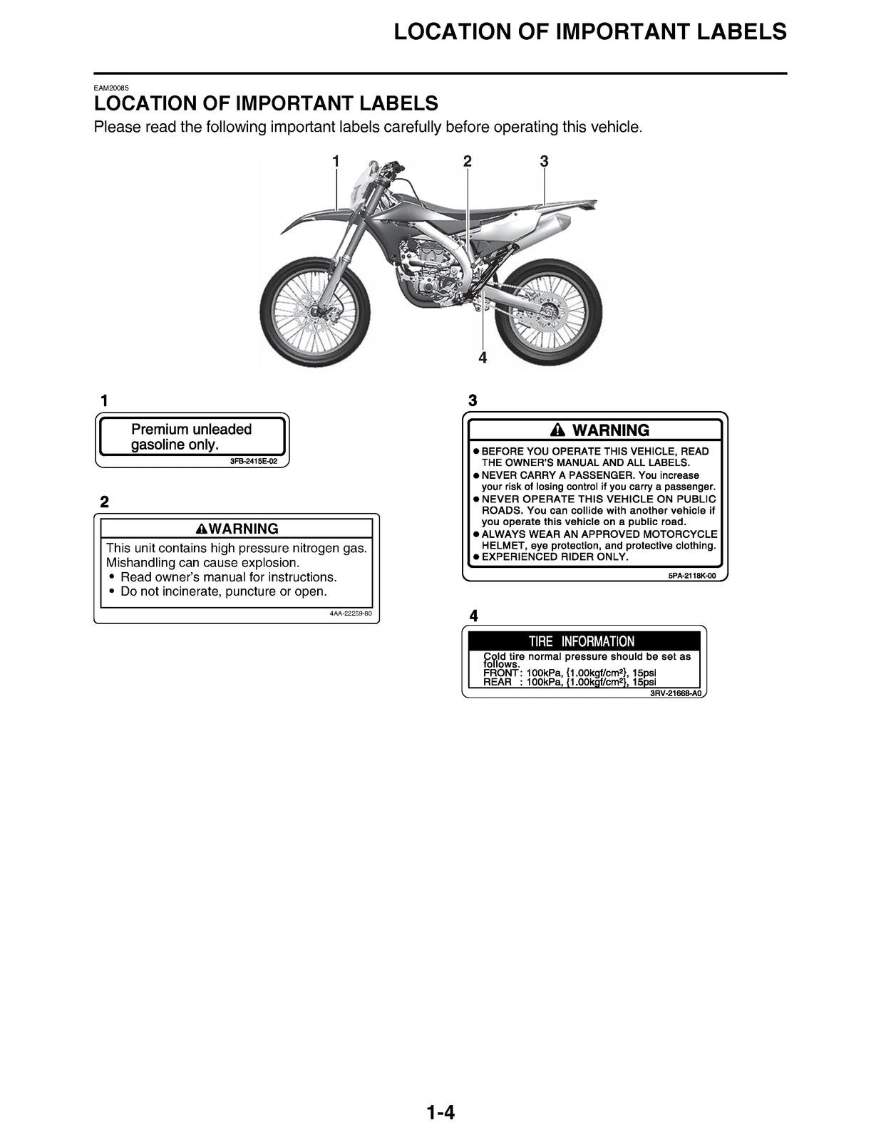 YAMAHA 2020 WR250F Service Manual - BOUND - COVERS - XL FOLDOUT PAGES