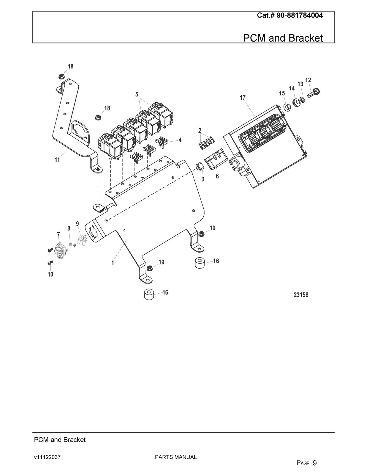 MERCURY MERCRUISER 496 MAG Sterndrive Parts Manual - WIRE BOUND - TOUGH COVERS