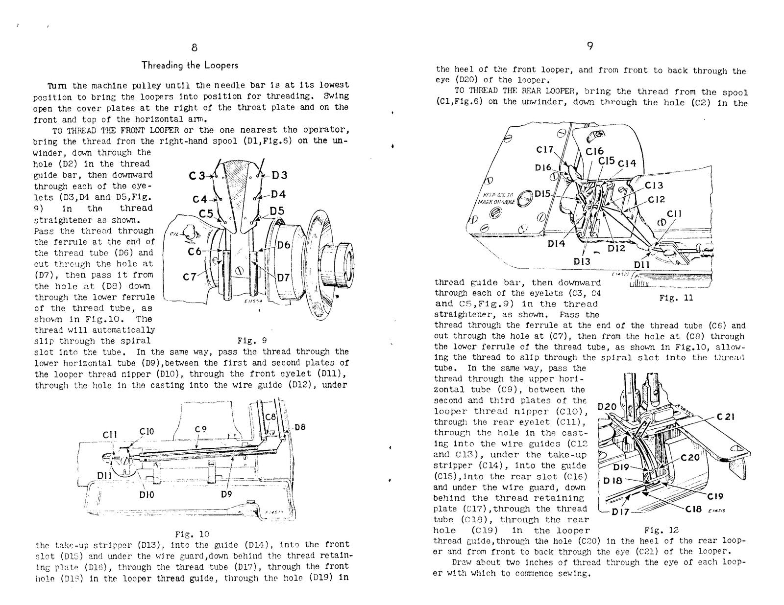 SINGER 231 231-8 Sewing Machine Service Manual - STEEL WIRE BOUND - TOUGH COVERS