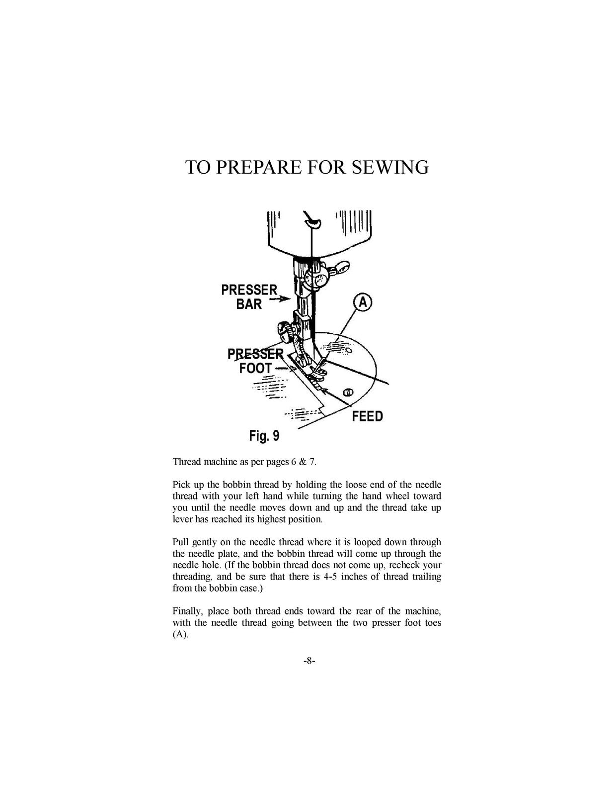 SINGER Generic HA-1 15 Class Sewing Machine Manual - WIRE BOUND - TOUGH COVERS
