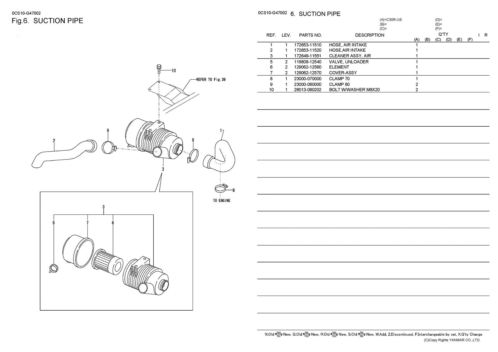 YANMAR C30R-US Crawler Carrier Parts Catalog Manual 2012 - WIRE BOUND - COVERS