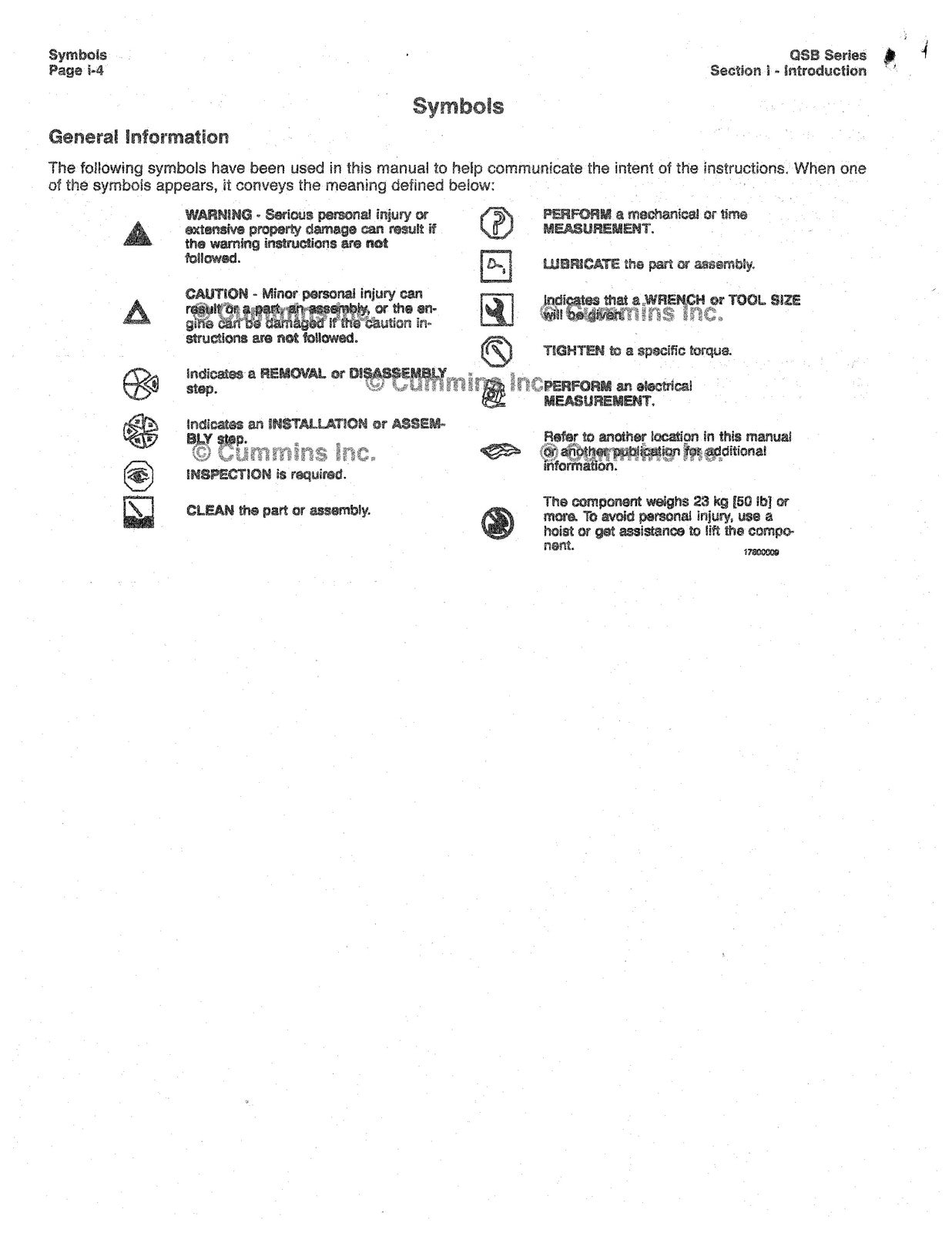 CUMMINS QSB67 Engine Service Manual - STEEL WIRE BOUND - PROTECTIVE COVERS