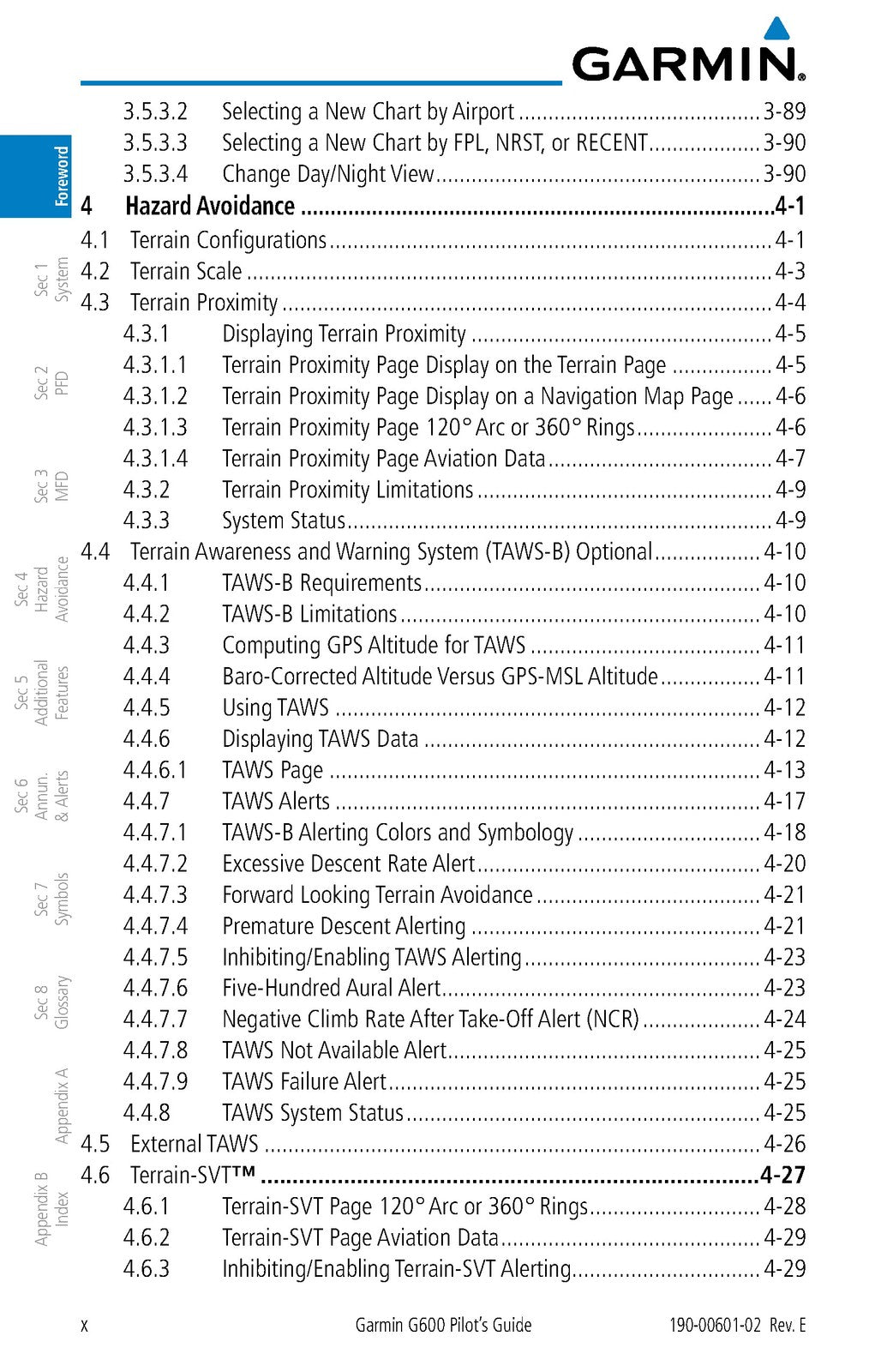 GARMIN G600 Pilots Guide 2011 - STEEL WIRE BOUND - PROTECTIVE COVERS