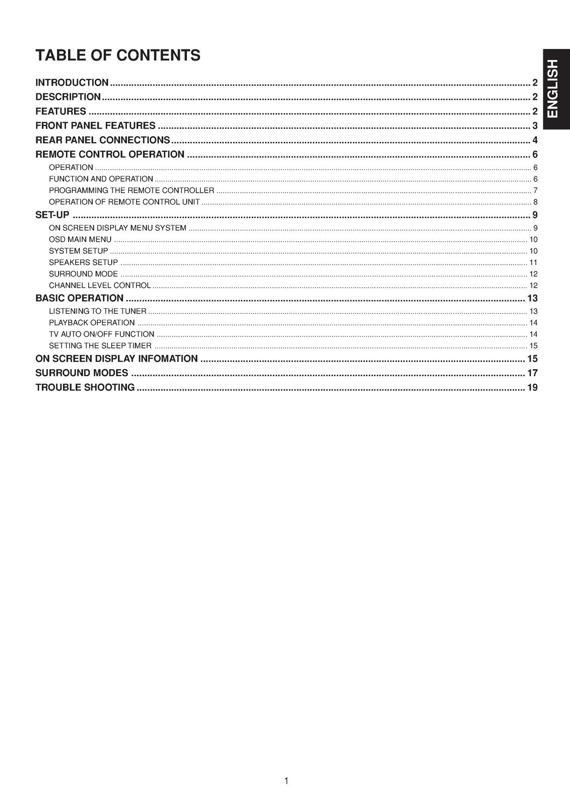 MARANTZ SR5200 AV Surround Receiver User Guide Manual, BOUND, COVERS, FOLDOUTS