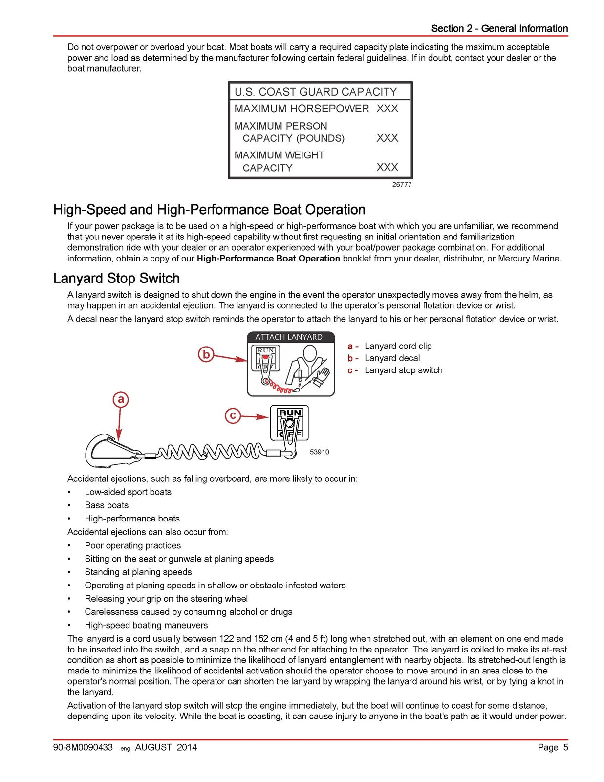 MERCURY 540 MAG Bravo 4V Marine Engine Service Manual - WIRE BOUND - COVERS