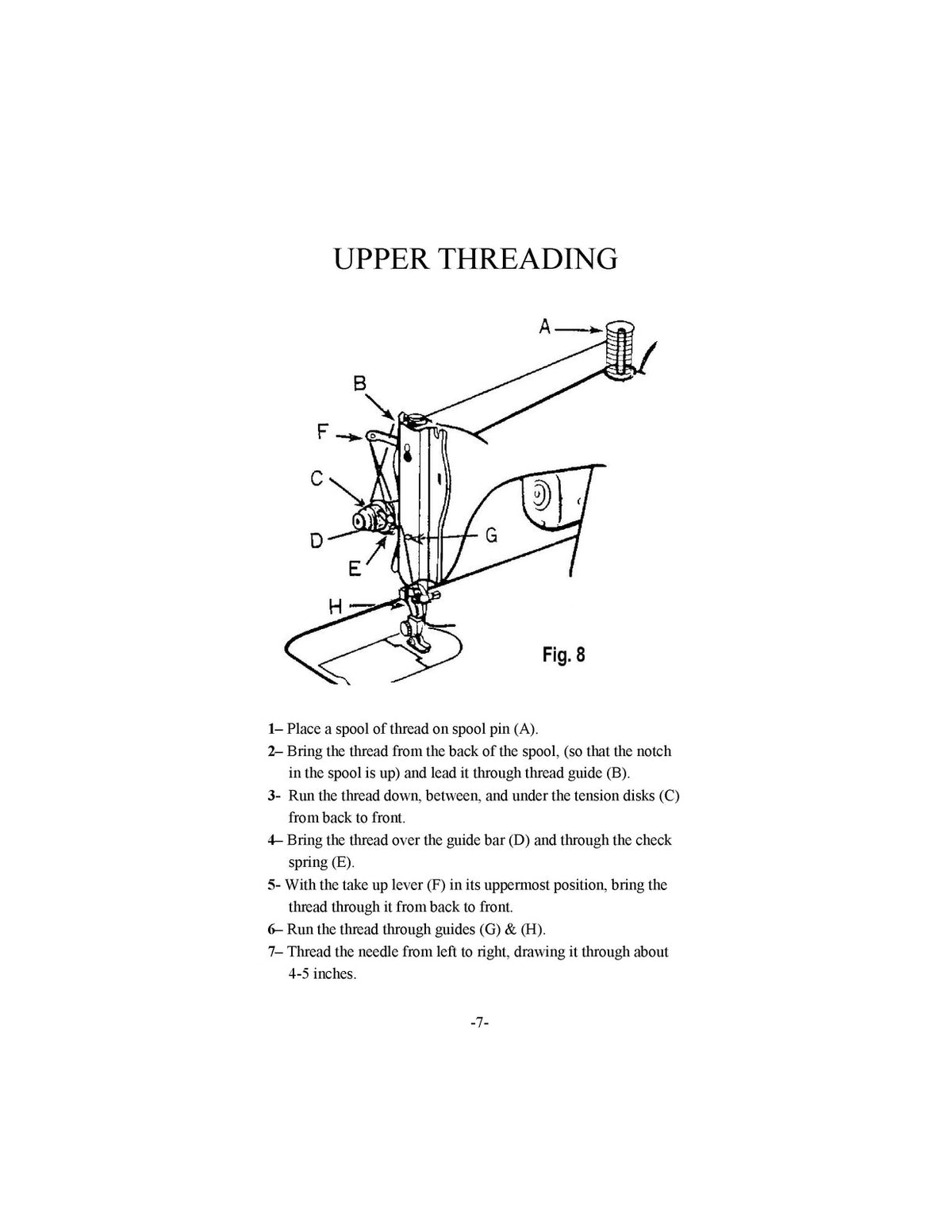SINGER HA-1 15 Class Sewing Machine Instruction Manual - WIRE BOUND - COVERS