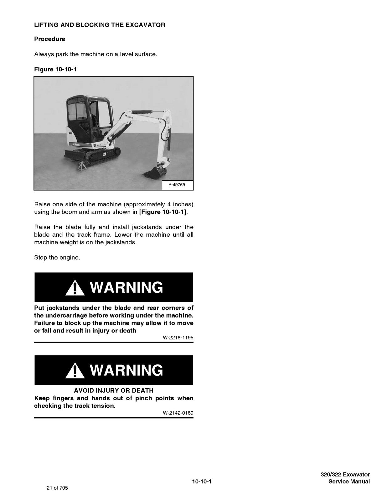 BOBCAT 320 322 G Series Compact Excavator Service Manual, FOLDOUTS
