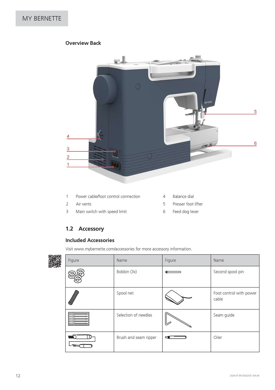 BERNINA Bernette B05 Academy Sewing Machine User Manual 2024 - WIRE BOUND