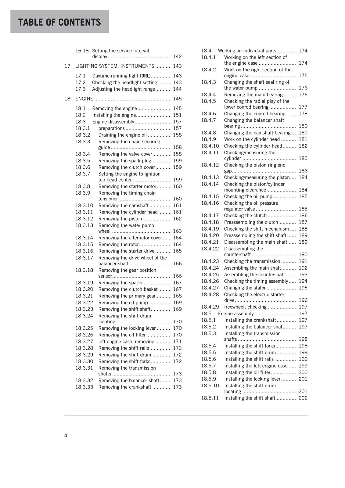 KTM 125 Duke Repair Manual 2018 - STEEL WIRE BOUND - PROTECTIVE COVERS