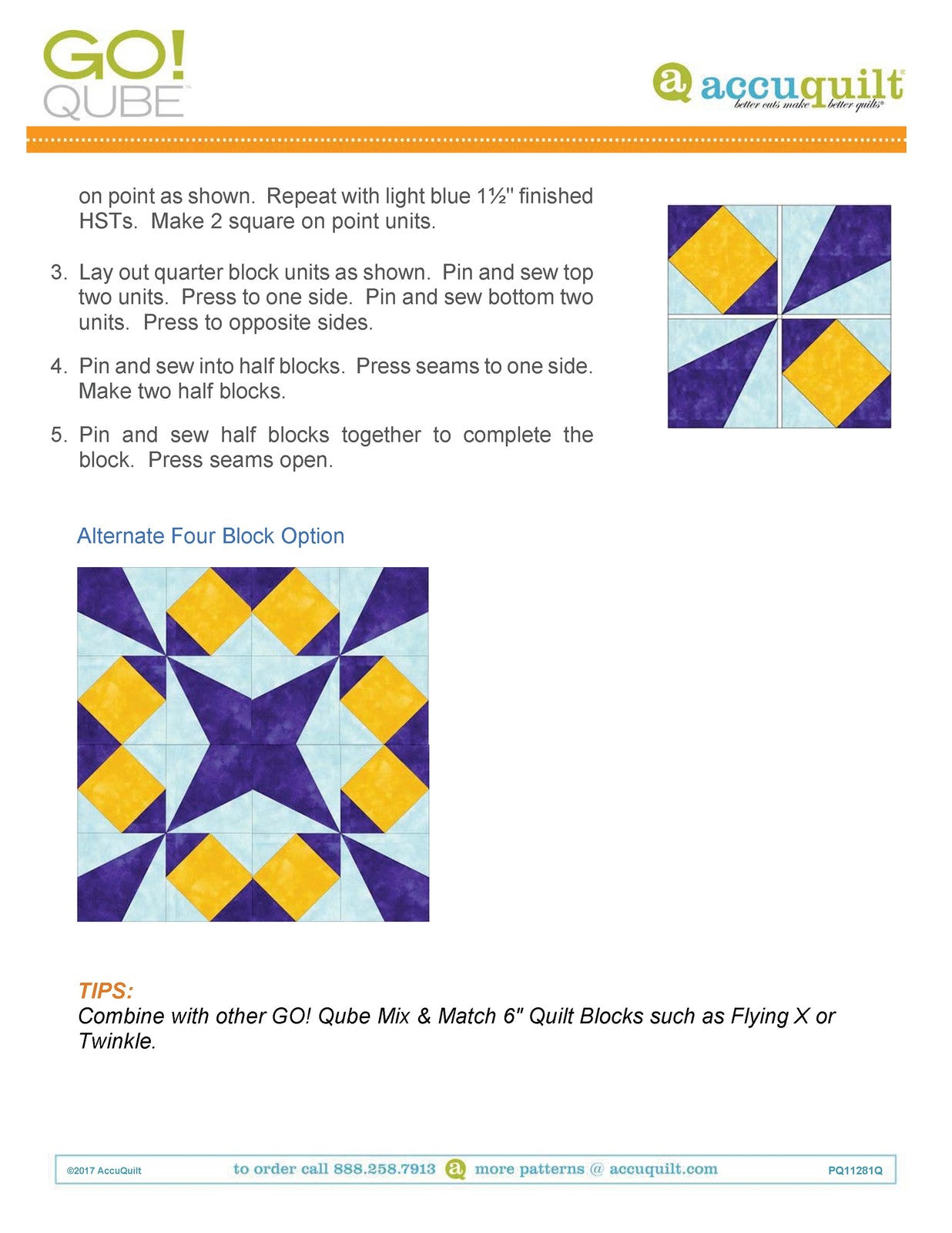 ACCUQUILT Go Qube 6" Angles - STEEL WIRE BOUND - PROTECTIVE COVERS