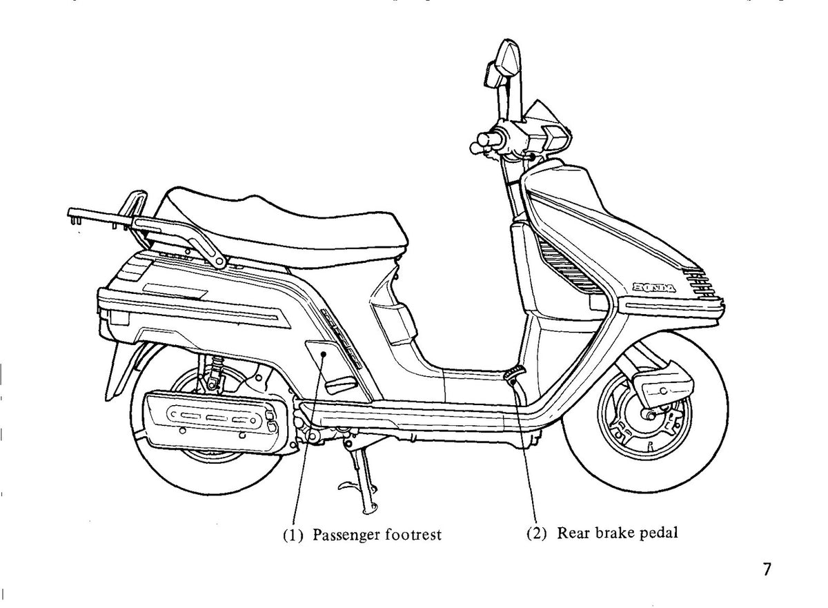 HONDA CH250 Elite 250 Scooter Owners Manual 1985 - WIRE BOUND - TOUGH COVERS