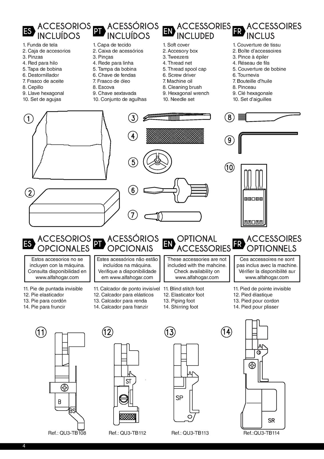 ALFA Style 8708 Overlock Sewing Machine Instruction Manual - WIRE BOUND - COVERS