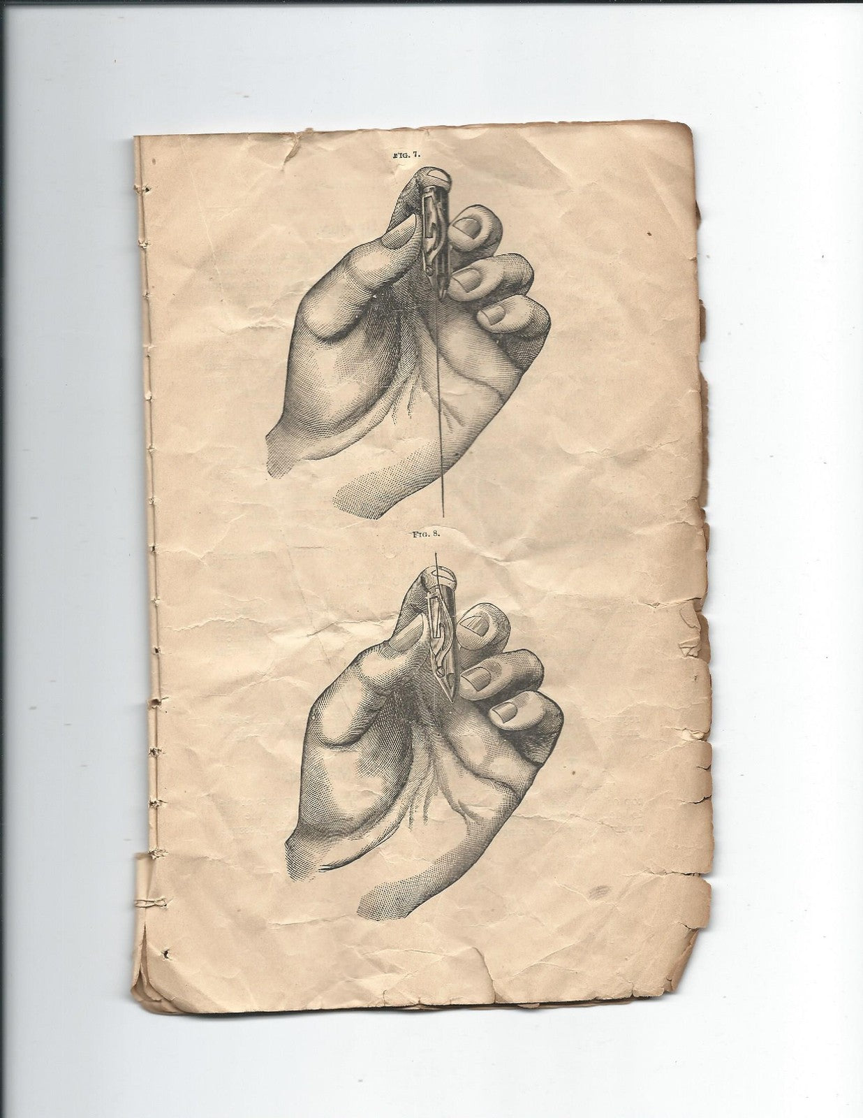 SINGER Vibrating Shuttle No 2 Sewing Machine Instructions Manual 1891 - BOUND