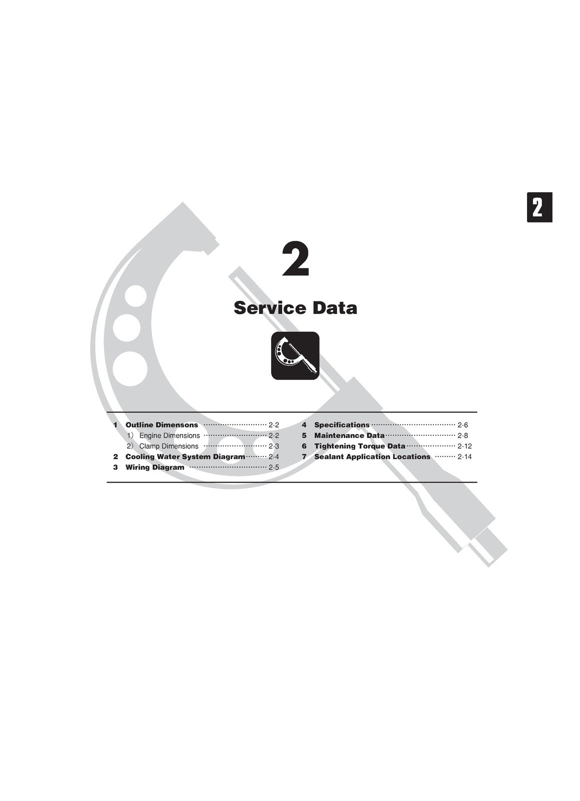 TOHATSU MFS 2 25 34A Models Service Manual - STEEL WIRE BOUND - TOUGH COVERS