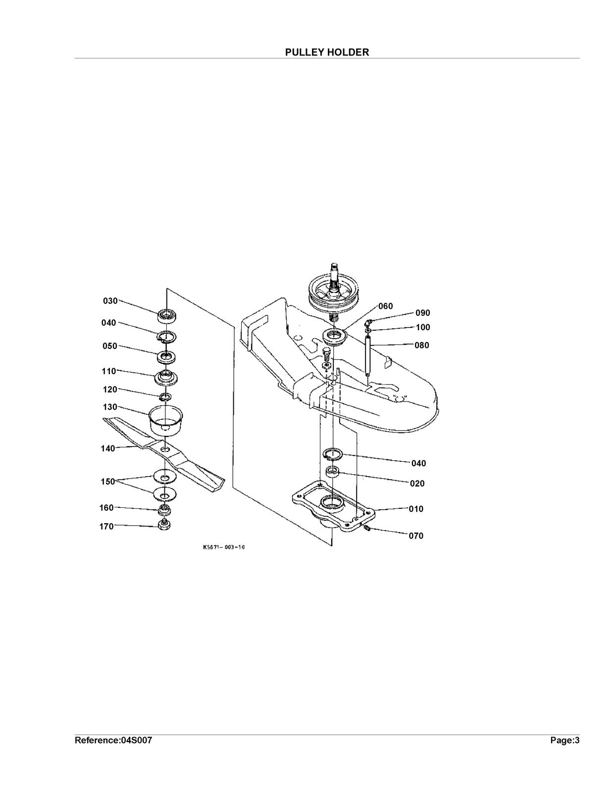 KUBOTA RC72-F30 Parts Manual - STEEL WIRE BOUND - PROTECTIVE COVERS