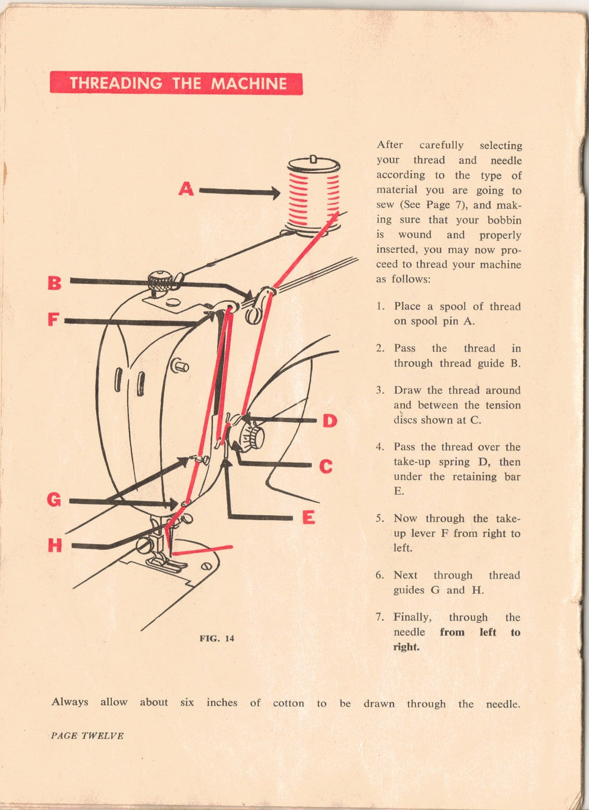 PINNOCK Sewing Machine Instruction Book Manual - STEEL WIRE BOUND - TOUGH COVERS