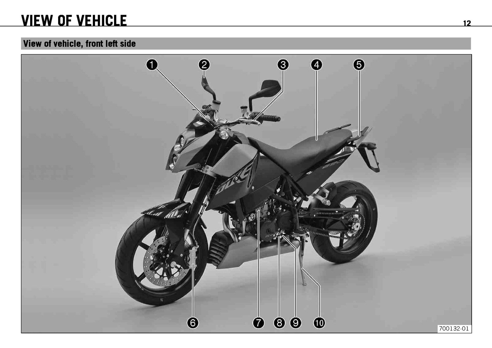 KTM 690 Duke EU AUS UK JP Owners Manual 2009 - STEEL WIRE BOUND - TOUGH COVERS