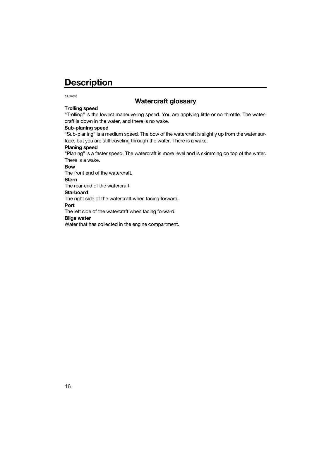 YAMAHA 2015 SuperJet WaveRunner Owners Operators Manual - WIRE BOUND - COVERS