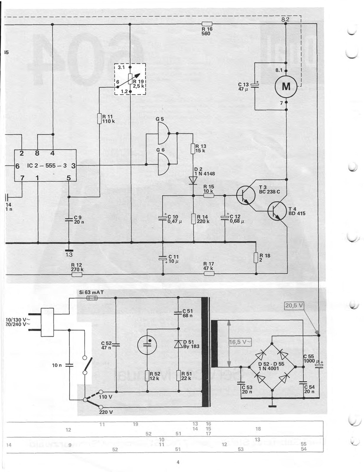DUAL 604 Turntable Service Manual & User Manual BUNDLE, WIRE BOUND, TOUGH COVERS