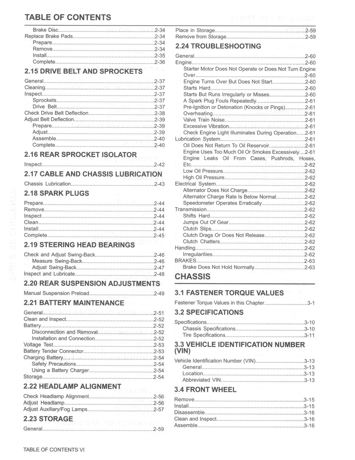 HARLEY-DAVIDSON 2017 Touring Service Manual - BOUND - COVERS - XL FOLDOUT PAGES