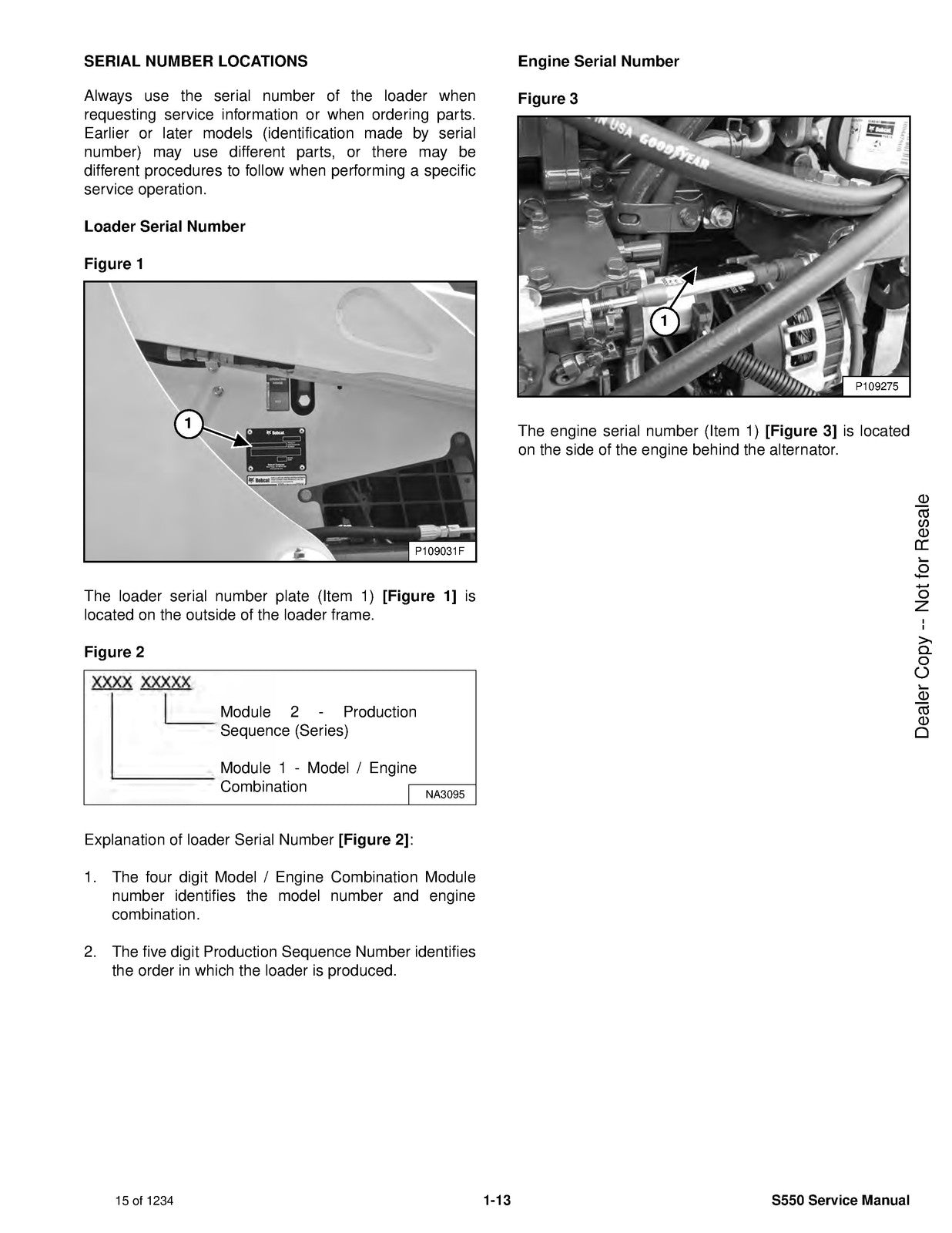 BOBCAT S550 Skid-Steer Loader Service Manual SN A3NL11001 Up 2019, FOLDOUTS