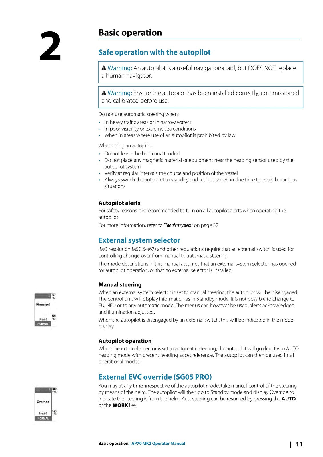 SIMRAD AP70 MK2 Autopilot Operators Manual - STEEL WIRE BOUND - TOUGH COVERS