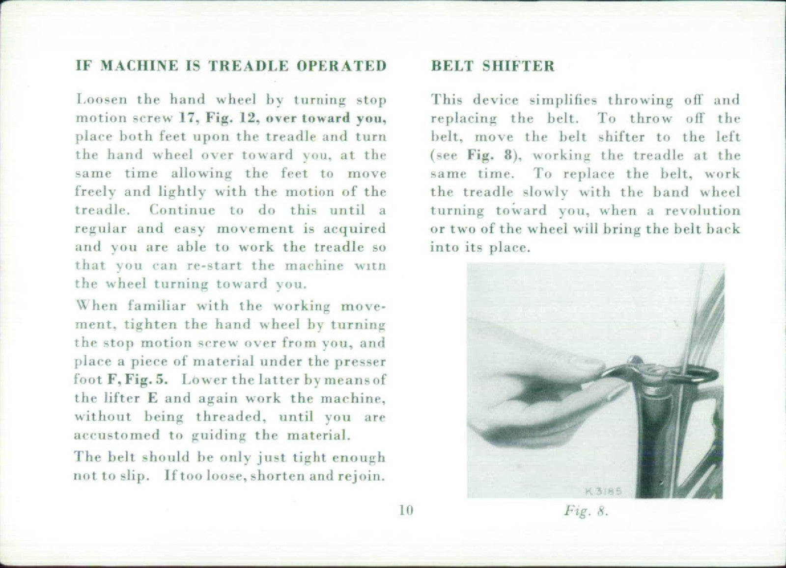SINGER 15K110 15K111 15K112 Sewing Machine Instructions Manual - WIRE BOUND