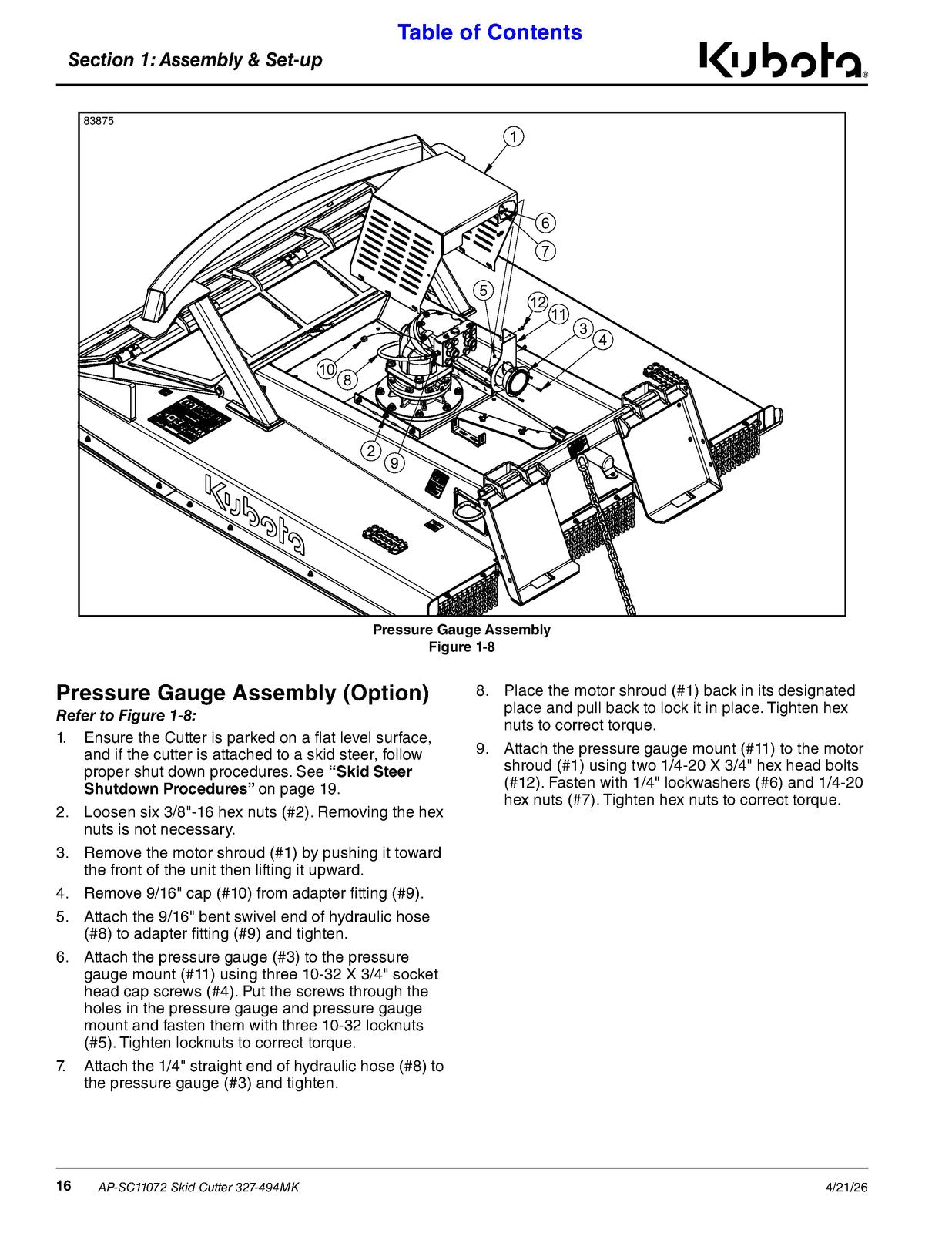 LAND PRIDE SC110 Series Skid Cutter Operators Manual - WIRE BOUND - TOUGH COVERS