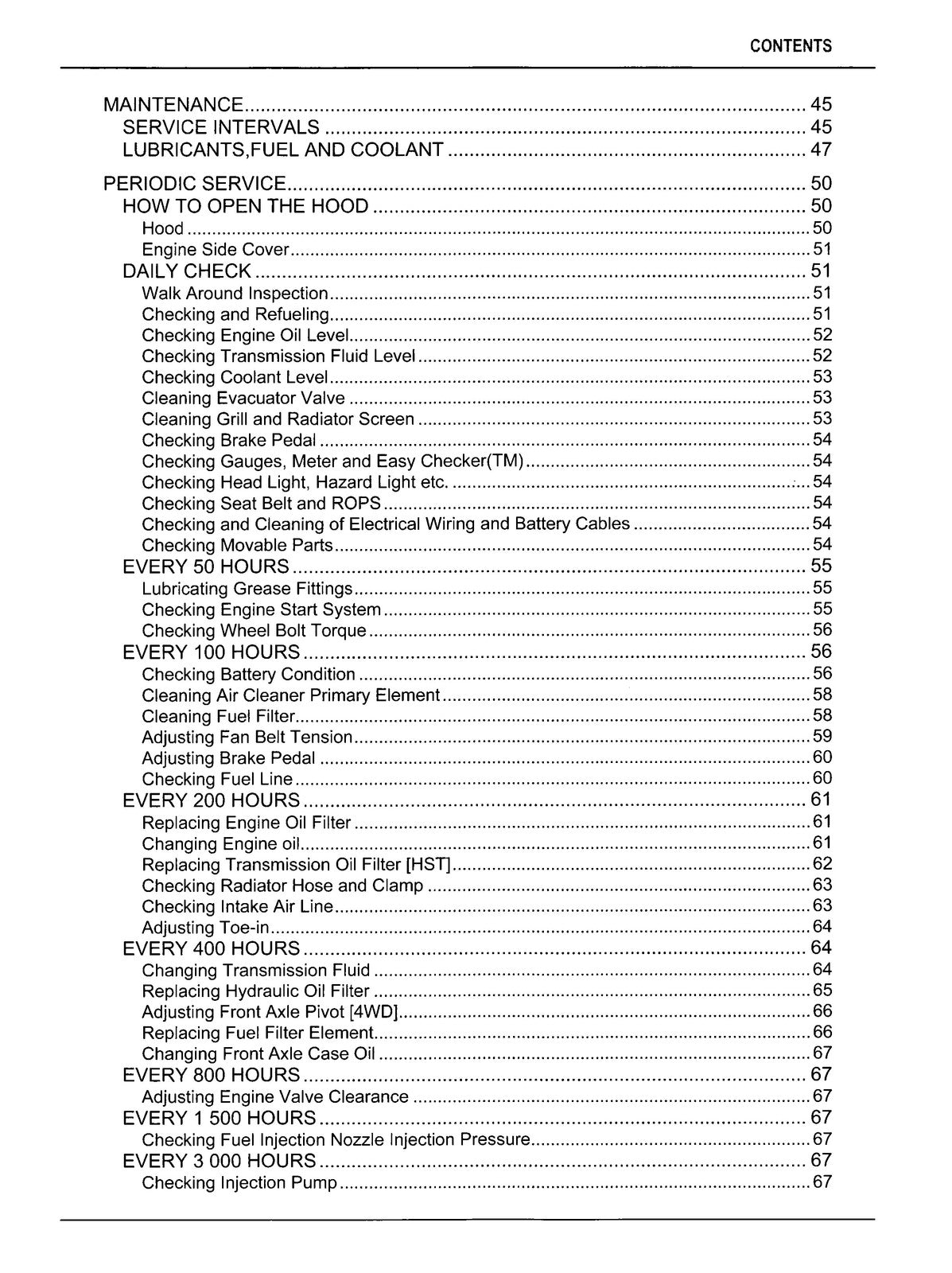 KUBOTA B2301 B2601 Operators & Service Manual BUNDLE - WIRE BOUND - TOUGH COVERS