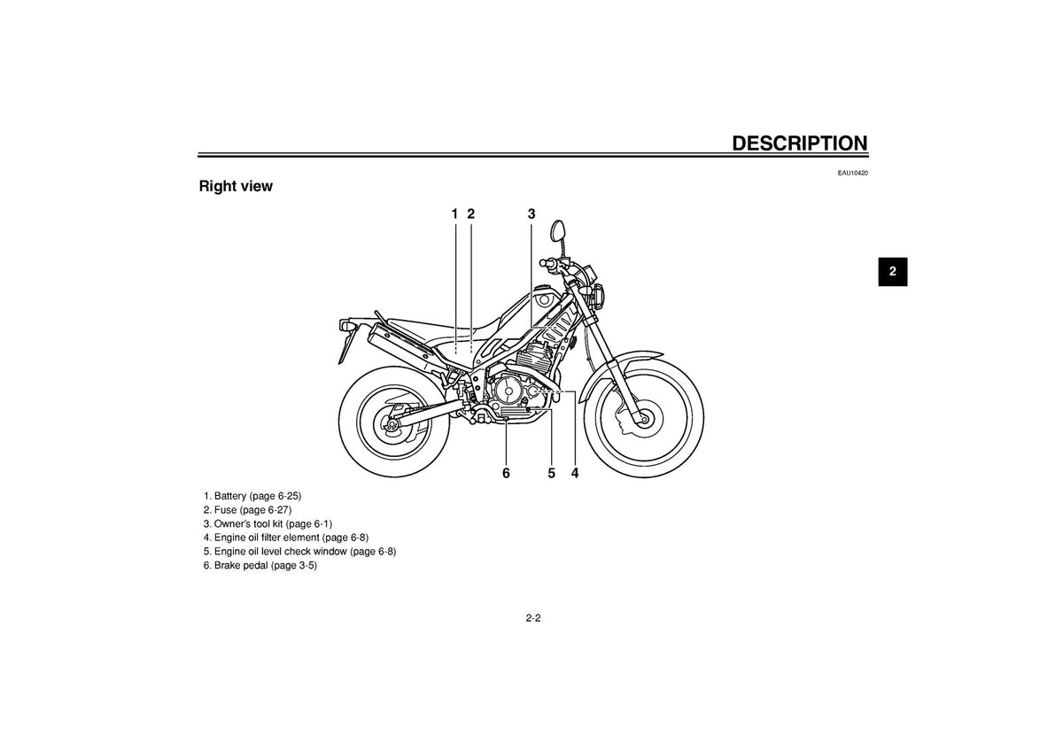 YAMAHA XG250 Tricker Owners Manual 2005 - STEEL WIRE BOUND - PROTECTIVE COVERS