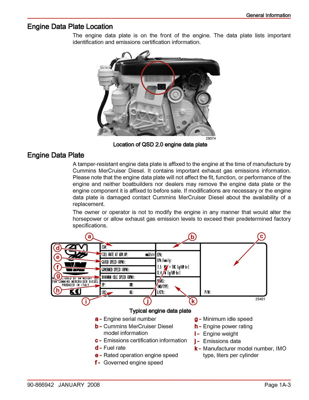 MERCURY CUMMINS STERNDRIVE Service Manual NO 48 QSD 20 Liter Diesel Engines