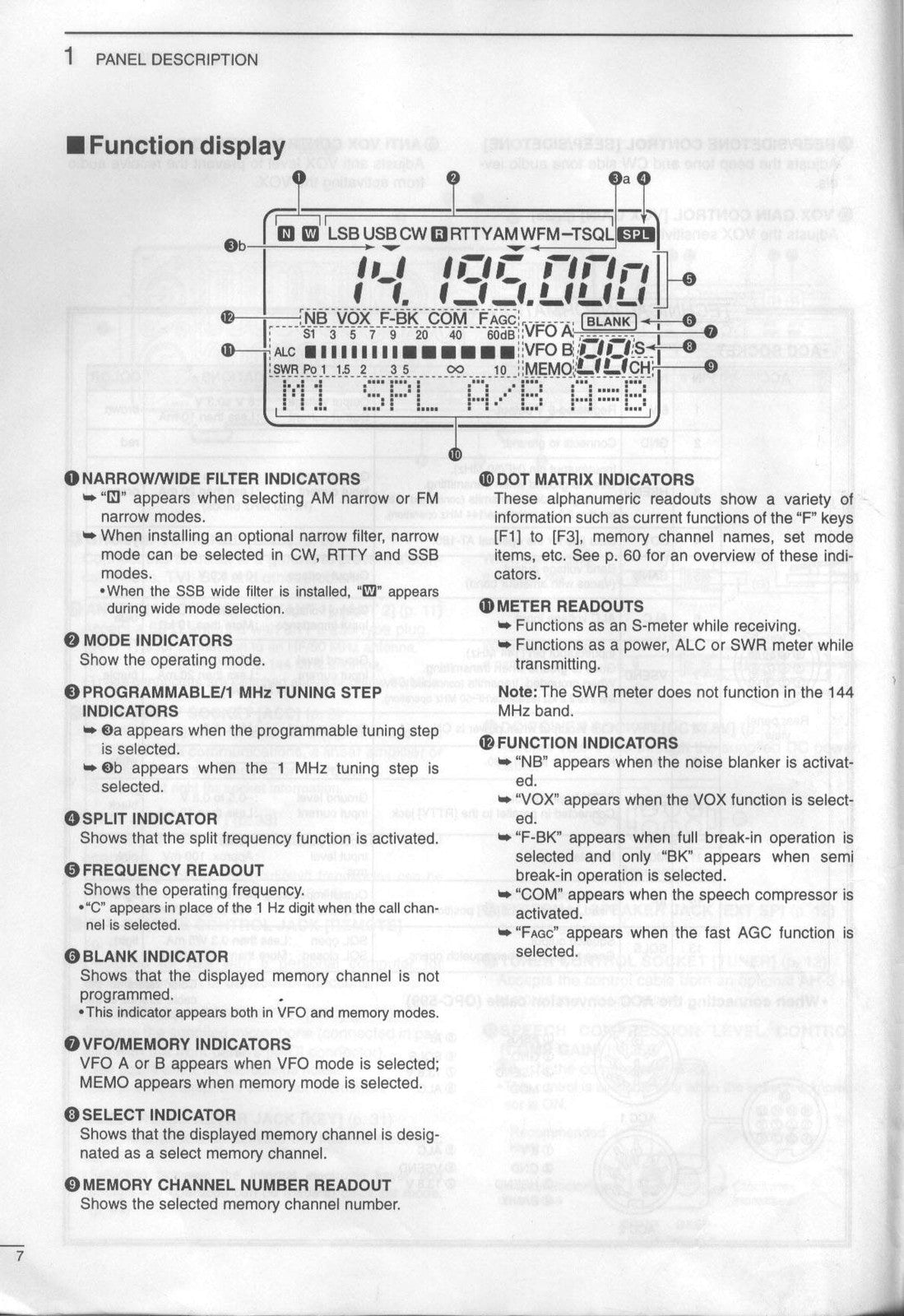 ICOM IC-706MKII Transceiver User Manual - STEEL WIRE BOUND - PROTECTIVE COVERS