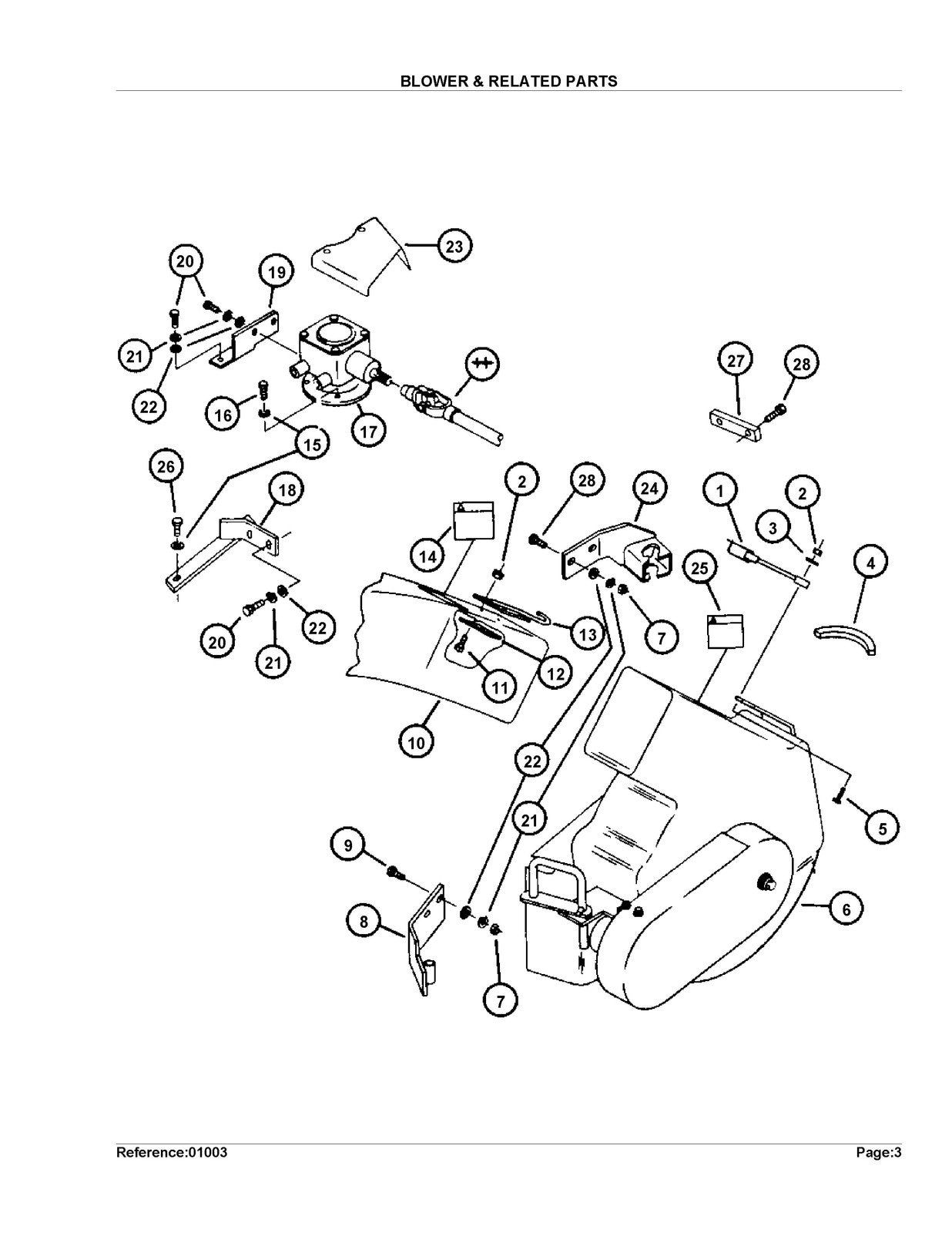 KUBOTA GC54G Grass Catcher Parts Manual - STEEL WIRE BOUND - PROTECTIVE COVERS