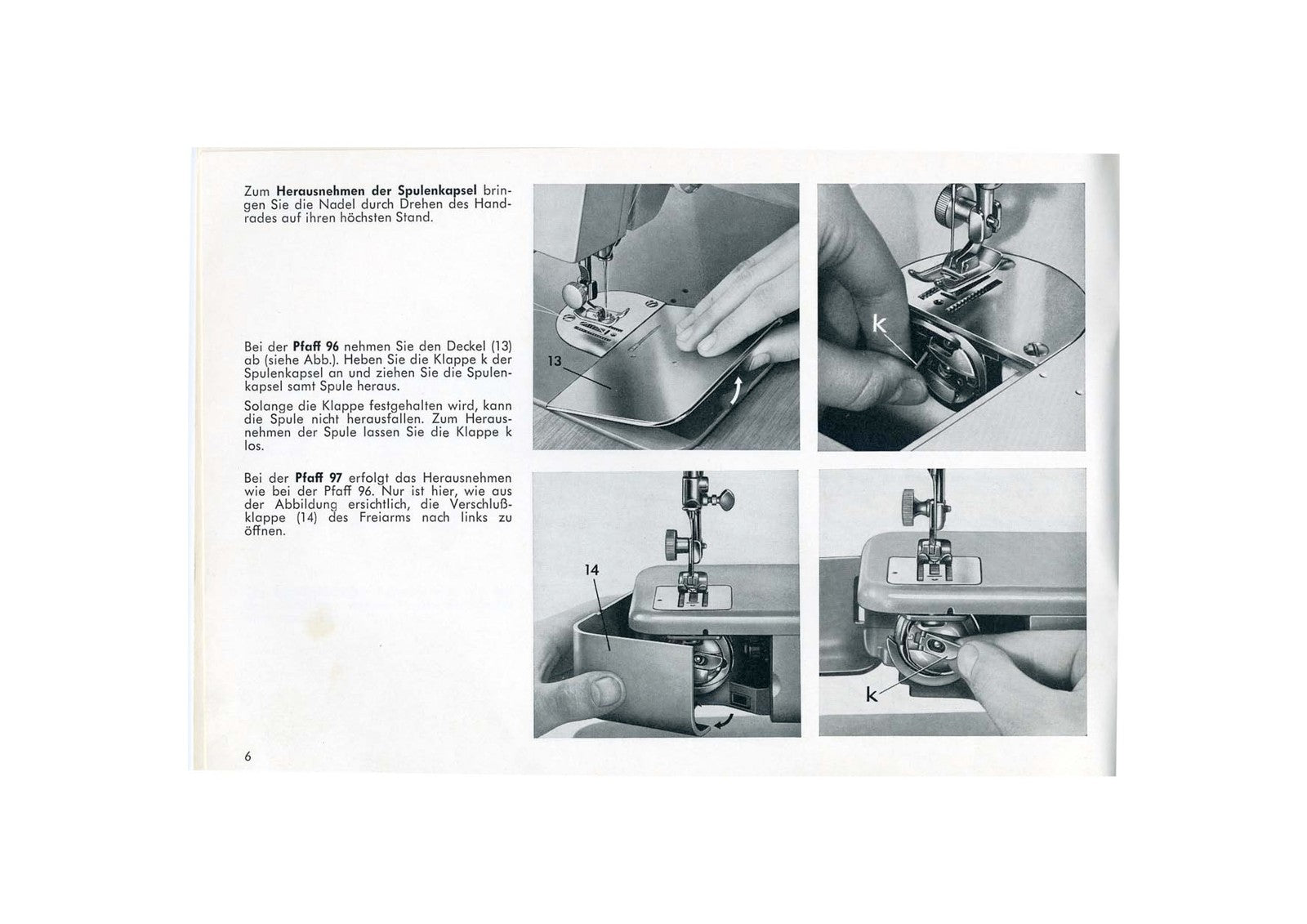 PFAFF 96 97 Sewing Machine Instruction Manual - STEEL WIRE BOUND - TOUGH COVERS