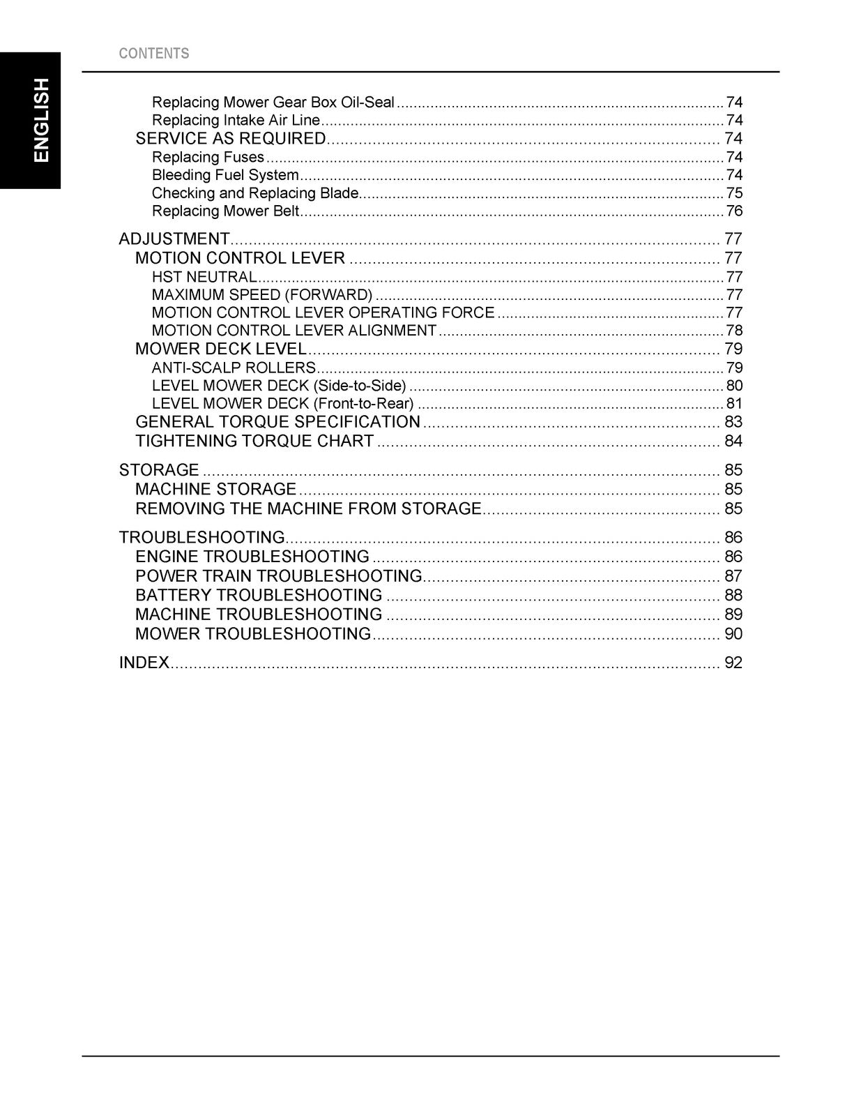 KUBOTA ZD1211 ZD1211R ZD1211L ZD1211RL Operators Manual - WIRE BOUND - COVERS