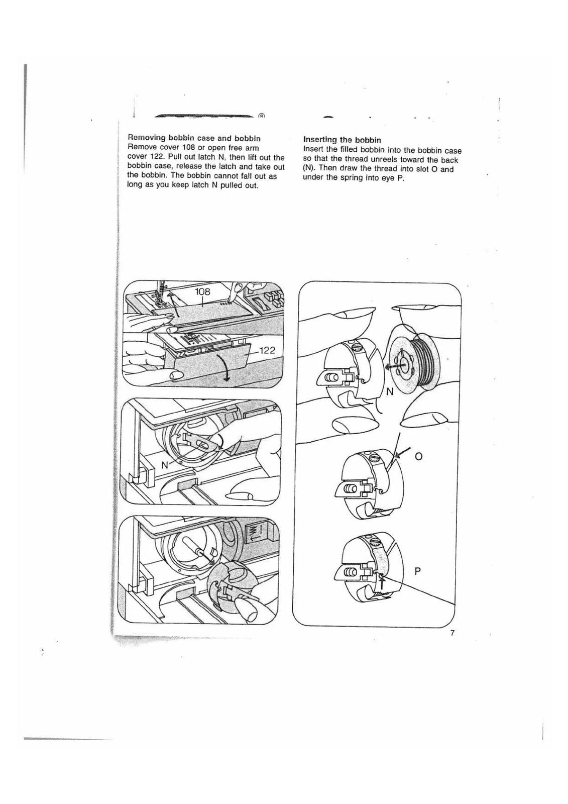PFAFF Tipmatic 1014 1015 1019 1035 1037 Instruction Book Manual - WIRE BOUND