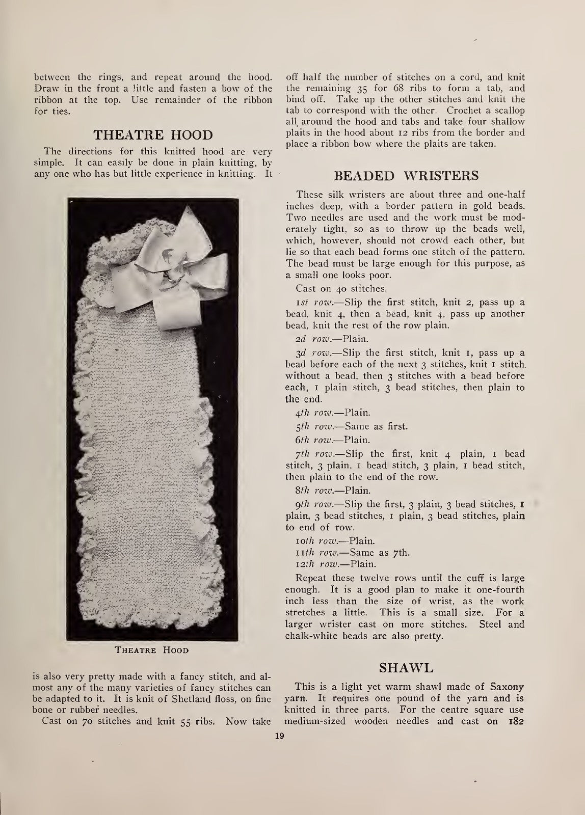 PRISCILLA Wool Knitting Book Manual 1912 - STEEL WIRE BOUND - PROTECTIVE COVERS