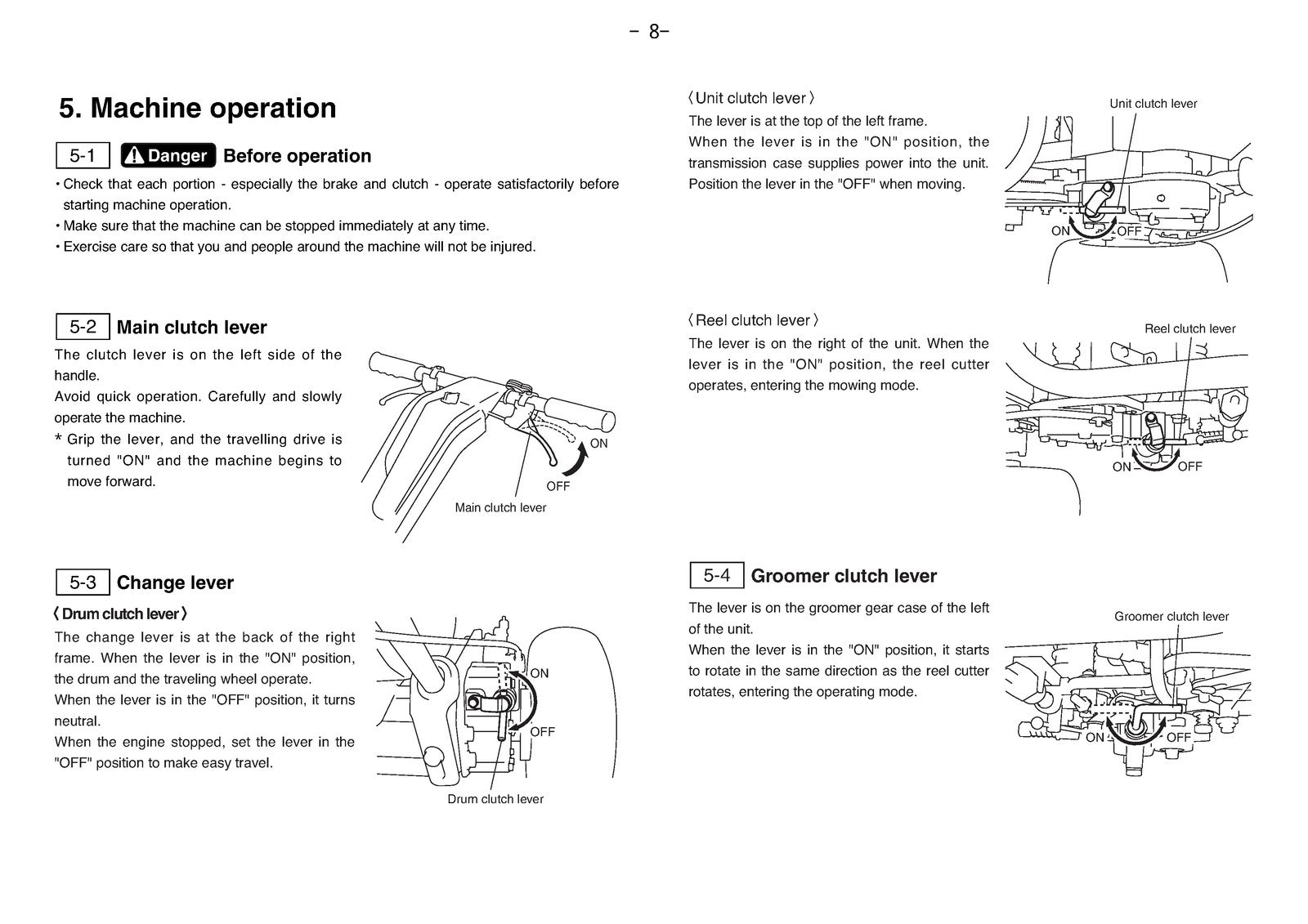 BARONESS LM54 Greens Mower Operator Manual - STEEL WIRE BOUND - TOUGH COVERS
