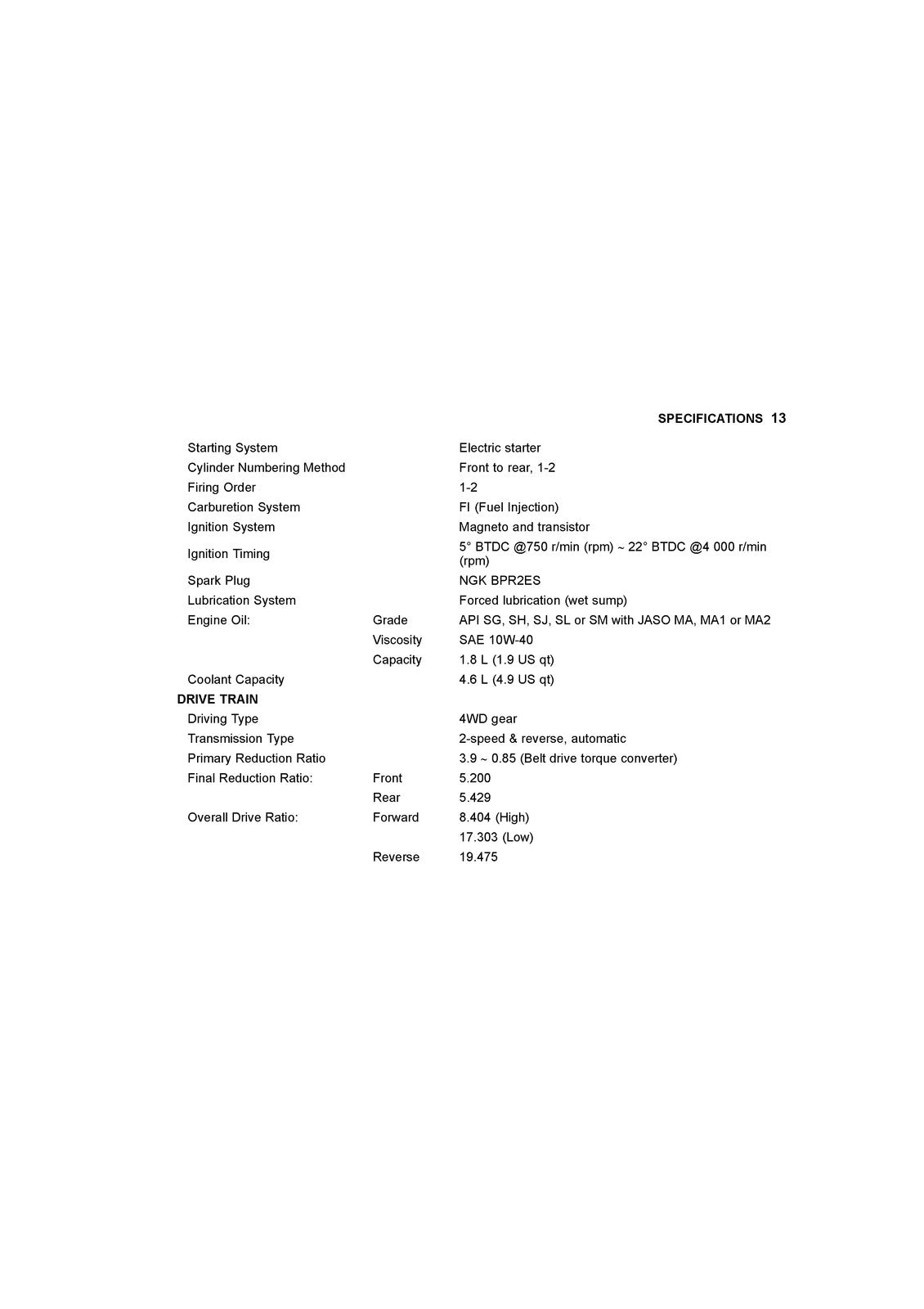 KAWASAKI Mule 4010 Trans4x4 Camo Owners Manual 2016 - WIRE BOUND - TOUGH COVERS