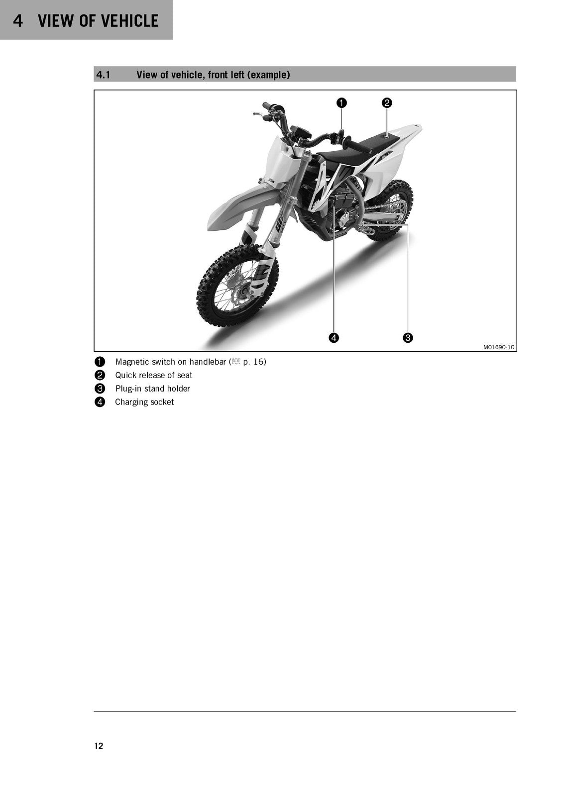 KTM SX-E 5 Owners Manual 2020 - STEEL WIRE BOUND - PROTECTIVE COVERS