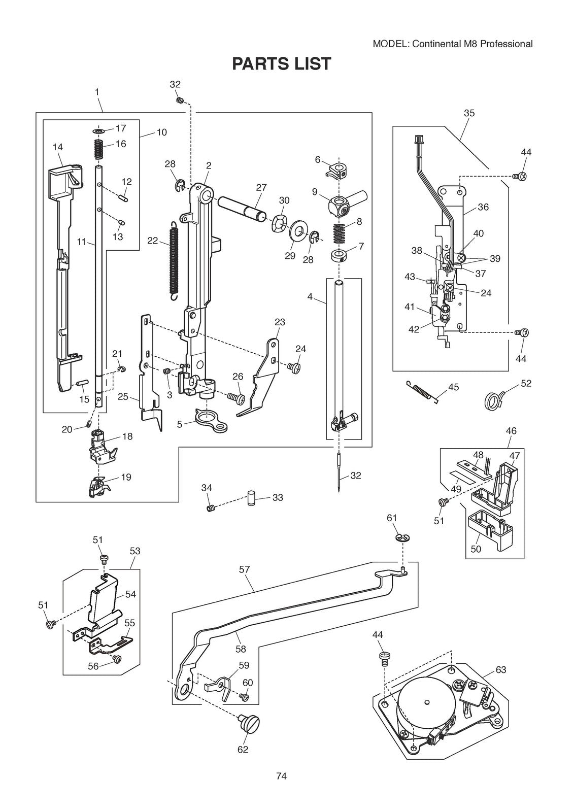 CONTINENTAL M8 Professional Service And Parts Manual 2024 - WIRE BOUND - COVERS