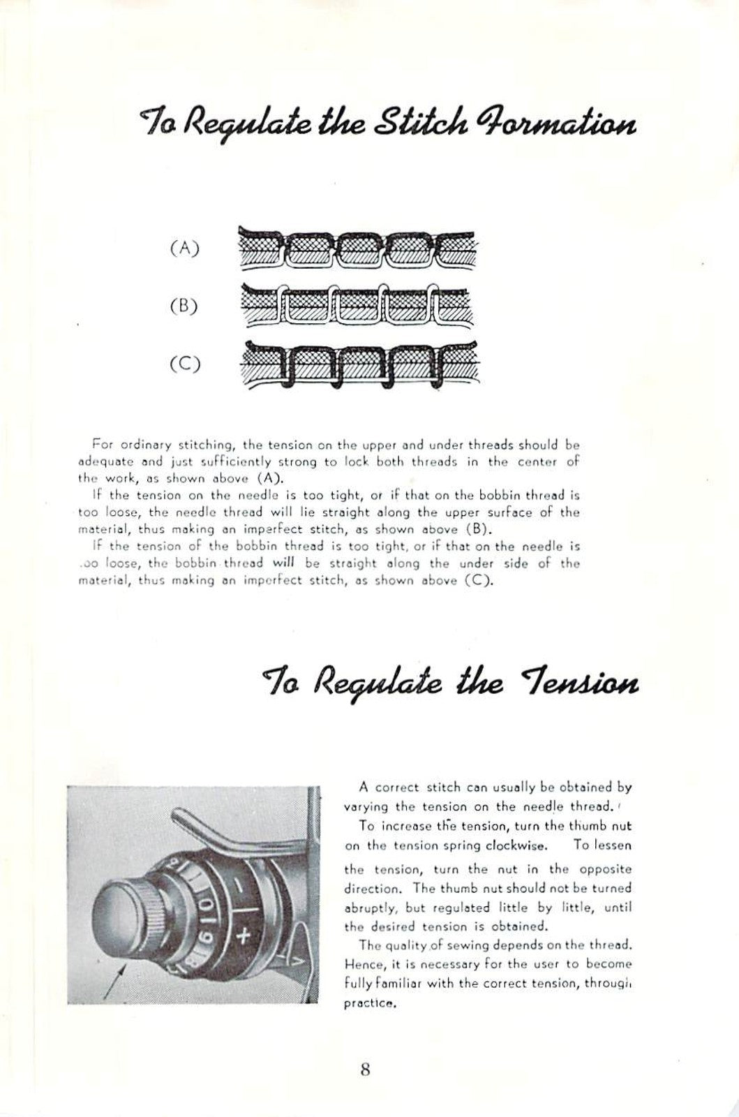 PRECISION Sewing Machine Instruction Color Manual - WIRE BOUND - TOUGH COVERS