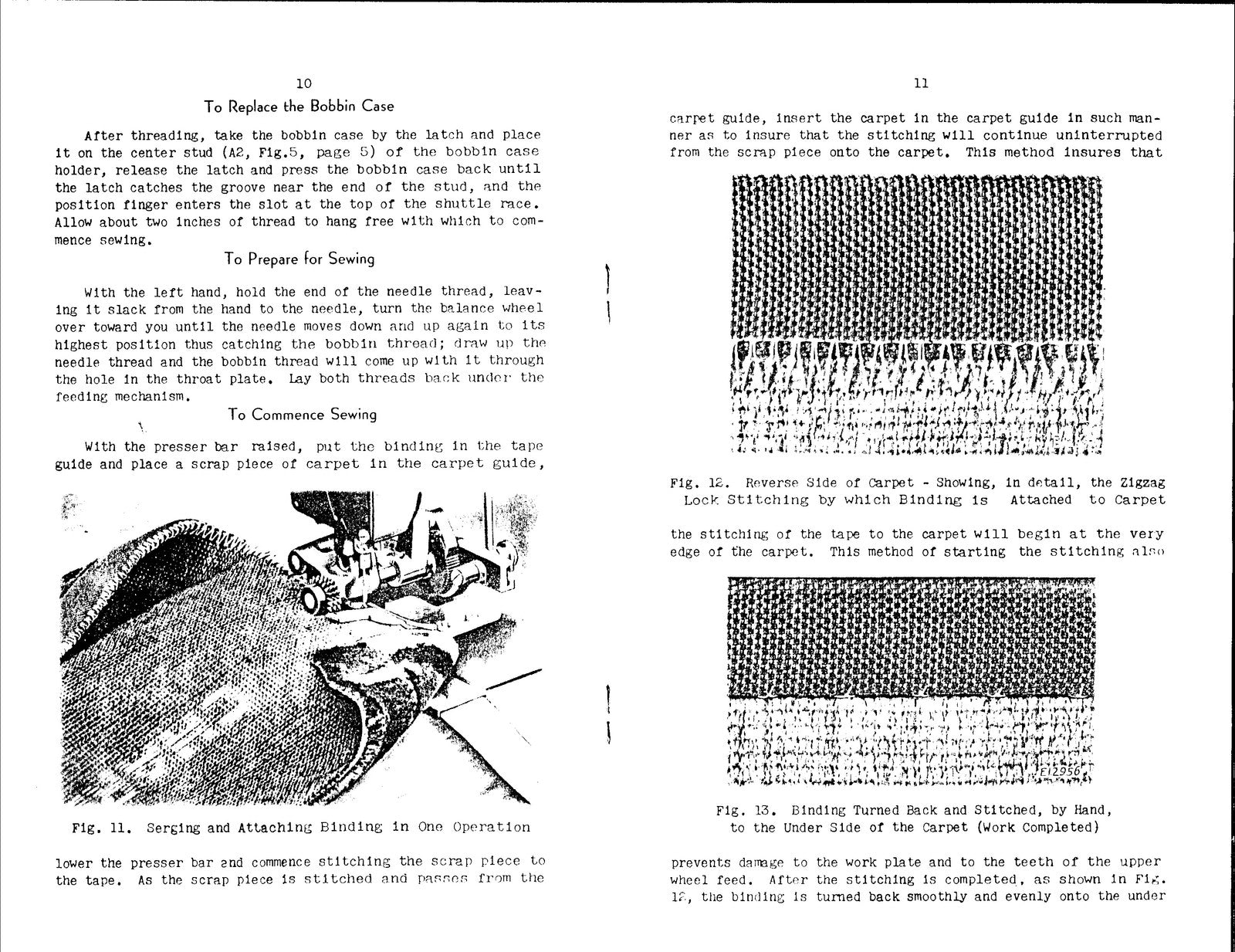 SINGER 32-64 Industrial Sewing Machine Instructions Manual - WIRE BOUND - COVERS