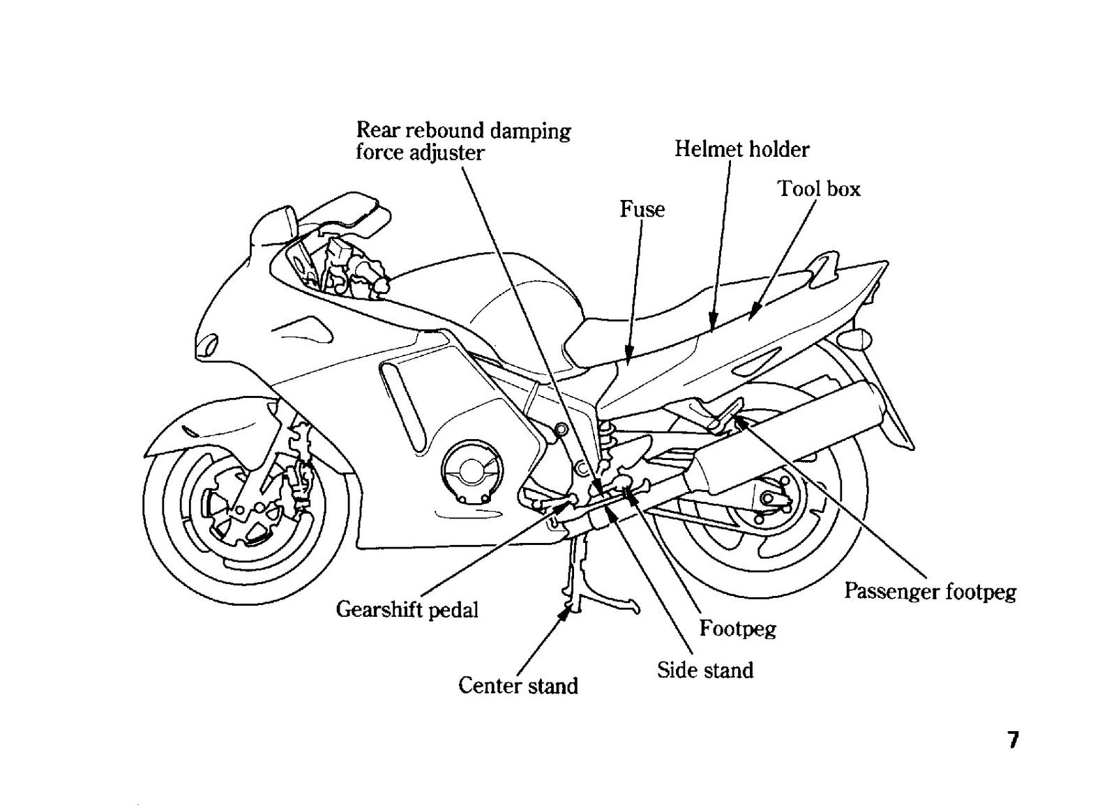HONDA CBR1100XX Motorcycle Owners Manual 1997 - BOUND - COVERS - XL FOLDOUTS