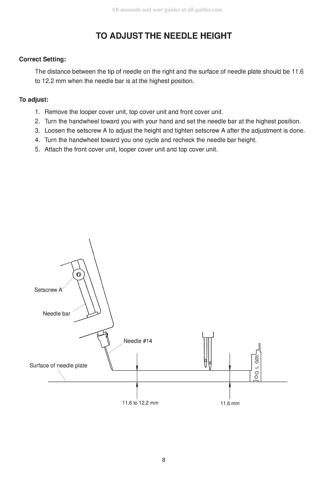 JANOME Mylock 744 Servicing Manual - STEEL WIRE BOUND - PROTECTIVE COVERS
