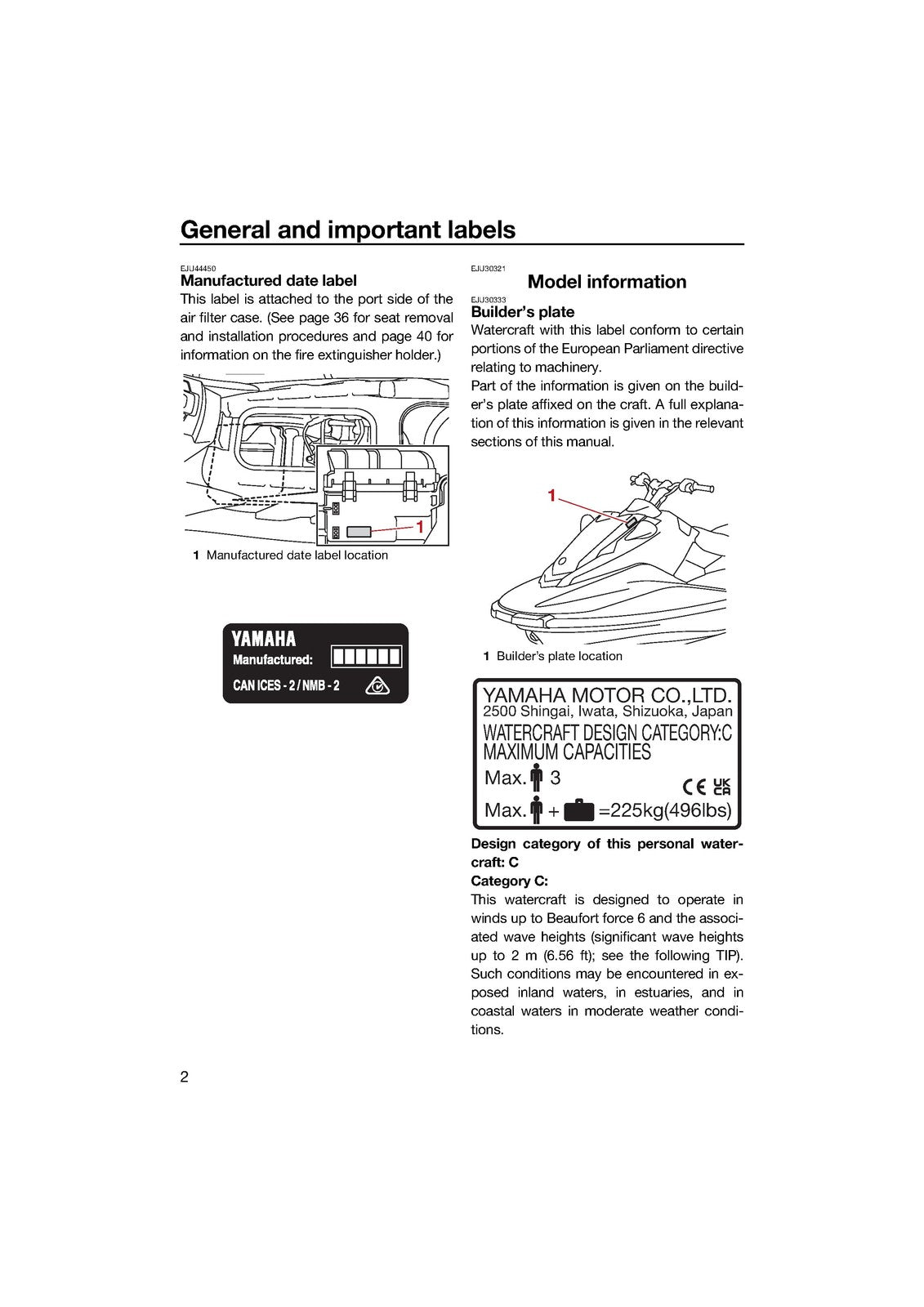 YAMAHA JetBlaster JB1050 WaveRunner Service & Operators Manual BUNDLE