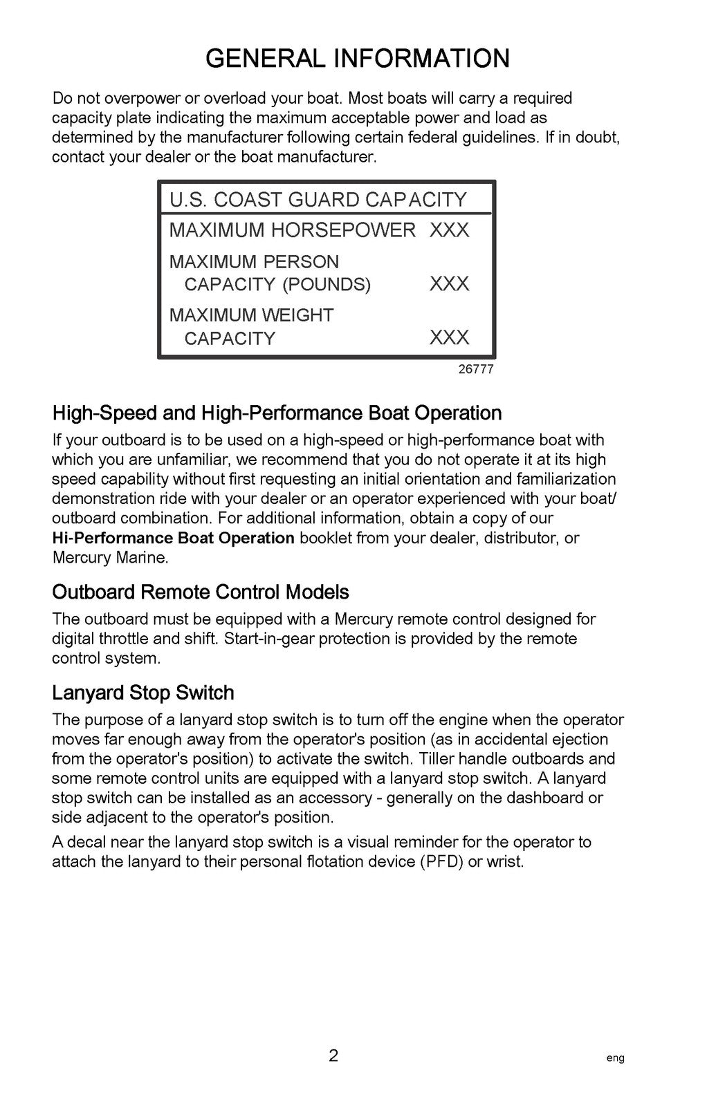 MERCURY VERADO 200 To 350 FourStroke Operation And Maintenance Manual 2016