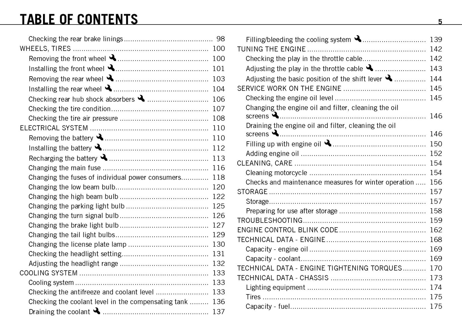 KTM 990 Super Duke R Owners Manual 2012 - STEEL WIRE BOUND - PROTECTIVE COVERS