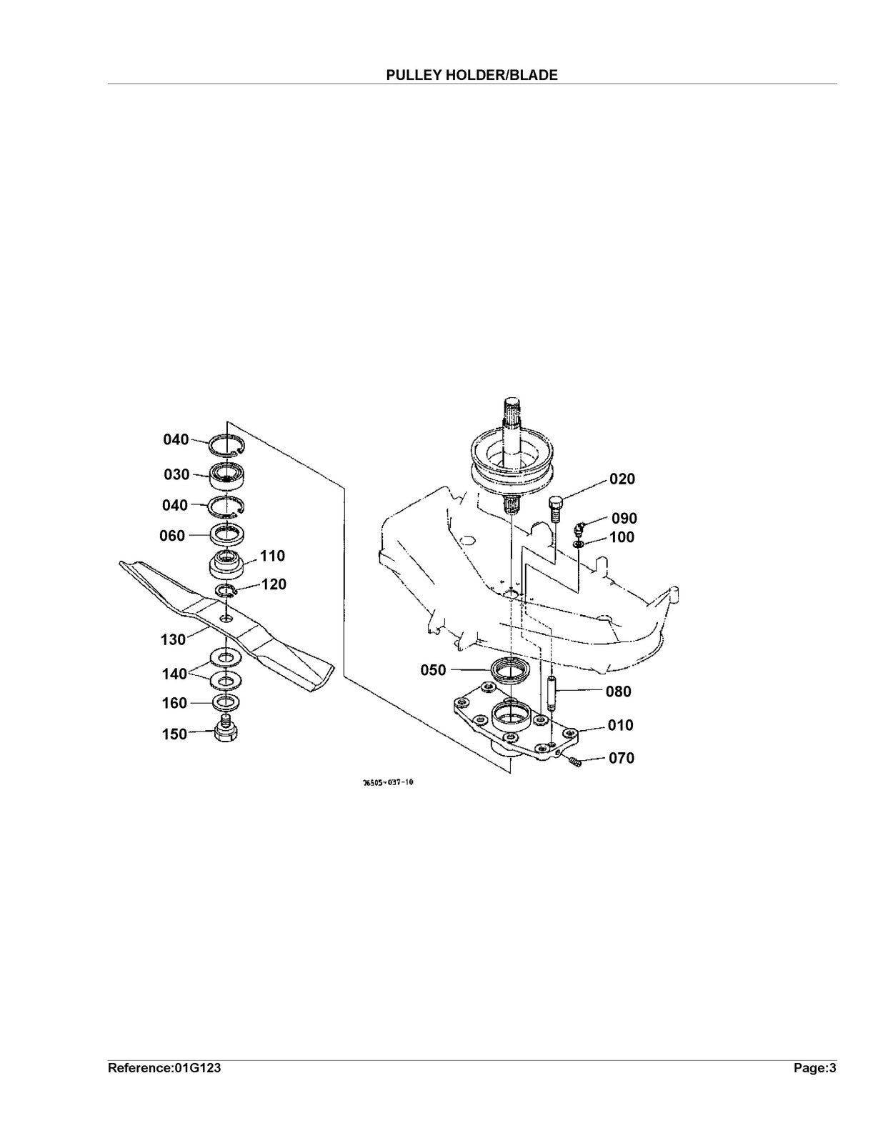 KUBOTA RC48-G20 Mower Deck Parts List Manual - STEEL WIRE BOUND - TOUGH COVERS